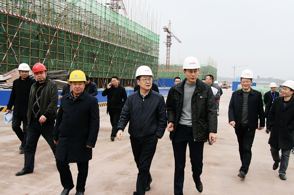 市委常委、高新区党工委书记张邦举一行现场调研高新物流仓储中心项目建设情况
