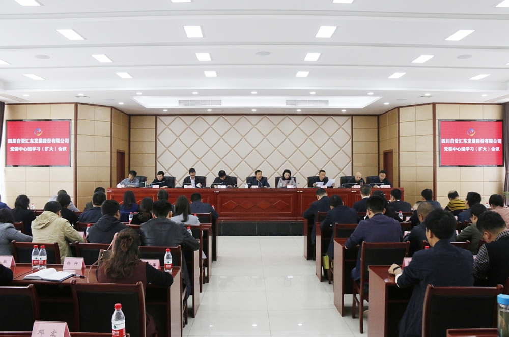 汇东股份召开党委中心组学习（扩大）会议